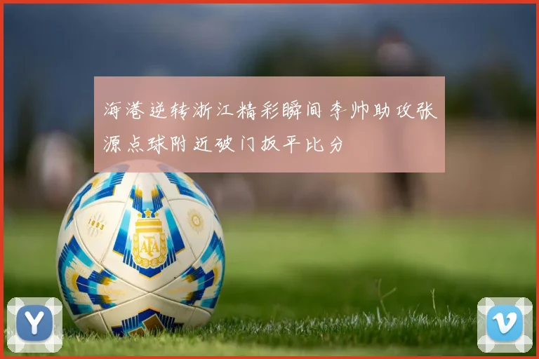 海港逆转浙江精彩瞬间李帅助攻张源点球附近破门扳平比分